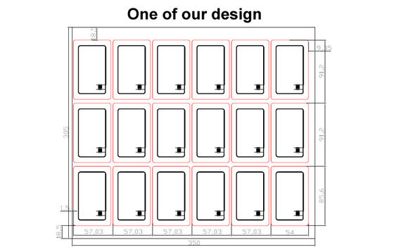 Carte RFID in PVC Inlay / Prelam Sheet Con ID TK4168/IC F08 Chip Per la produzione di carte RFID intelligenti