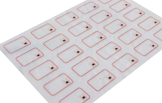 Carte RFID in PVC Inlay / Prelam Sheet Con ID TK4168/IC F08 Chip Per la produzione di carte RFID intelligenti