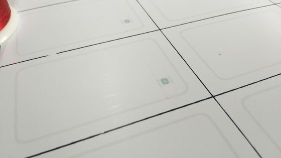 5x5 Pvc Rfid Inlay / Prelam Sheets per la produzione di schede Rfid F1108 TK4168 Chip