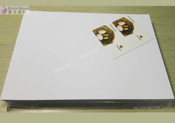 A4 Dimensione 0,15 mm Stampa a getto d'inchiostro Fogli di Pvc Carta di banca bianca Materiali di produzione