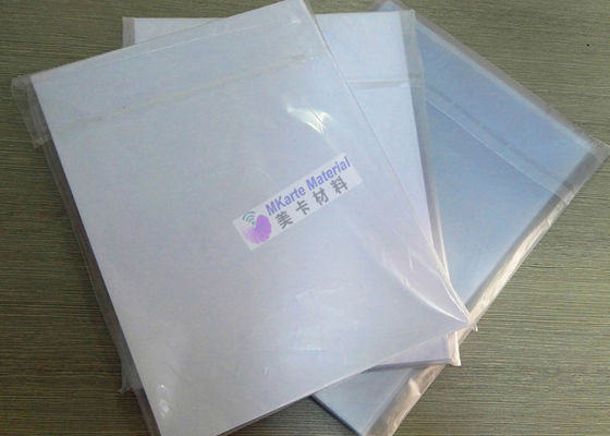 A4 Dimensione 0,15 mm Stampa a getto d'inchiostro Fogli di Pvc Carta di banca bianca Materiali di produzione