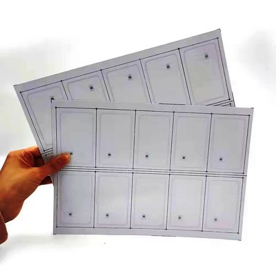 IC Fudad F08 Chip PVC RFID Smart Card Inlay / Prelam Sheets per la produzione di schede RFID