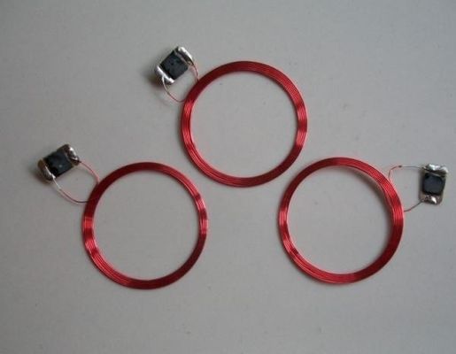 0.1 mm di diametro Rosso o Argento RFID Inlay Carte autoadesive Antenna filo di rame MACW-1