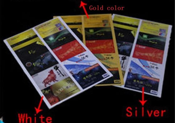 0.15mm-0.40mm PVC carta a getto d'inchiostro Offset stampa bianca digitale stampabile PVC carta bancaria materiale