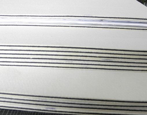 3 mm di spessore Pad per cuscino di laminazione in feltro di lana nera MRP-2 per laminatore di stampa di schede in PVC