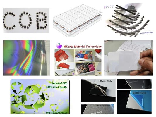 0.08mm Rivestimento in PVC Vicat Punto di ammorbidimento C ≥ 76±2 Film ologrammatico per prodotti a base di carte