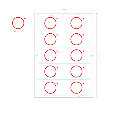 2X5 Materiale a chip intelligente a filo di rame per schede RFID Inlay Prelam Materiali di schede PVC