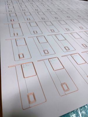 2X5 Materiale a chip intelligente a filo di rame per schede RFID Inlay Prelam Materiali di schede PVC