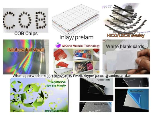 Resistenza alla buccia 90° 300mm/min ≥6,0 N/cm Fogli rivestiti in PVC Tempo di invecchiamento &gt;200 ore Materiale per schede intelligenti