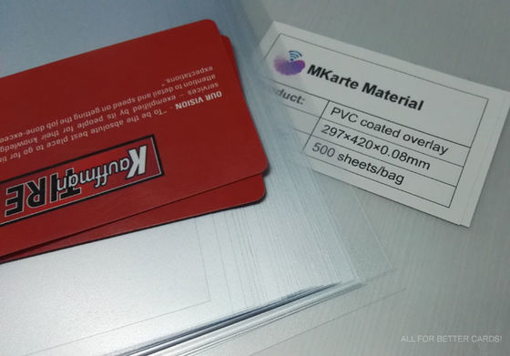 Vicat 5kg 72±2 C Carta trasparente in PVC conveniente e durevole con rapporto di riduzione del riscaldamento ≤ 10% Produzione di carte bancarie