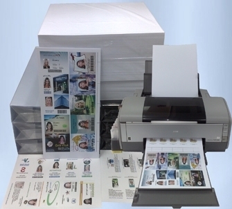 Carta di carta in PVC a getto d'inchiostro a doppio lato per stampanti a getto d'inchiostro Epson e Cannon Tolleranza di dimensioni /-0.5mm MIP-DS-W