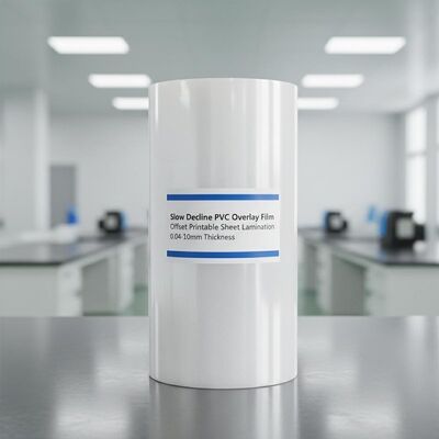 Film di sovrapposizione in PVC a declino lento per la laminazione di fogli stampabili offset con spessore di 0,04-0,10 mm