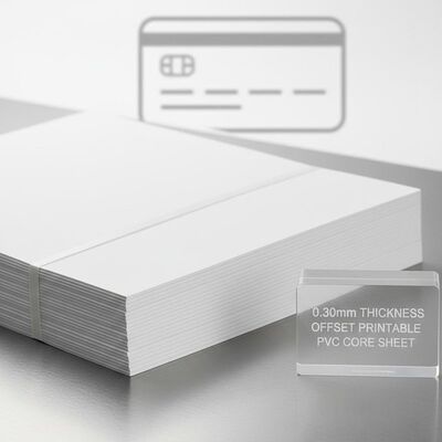 0.30mm Spessore Offset Carta di base in PVC stampabile per la produzione di carte bancarie