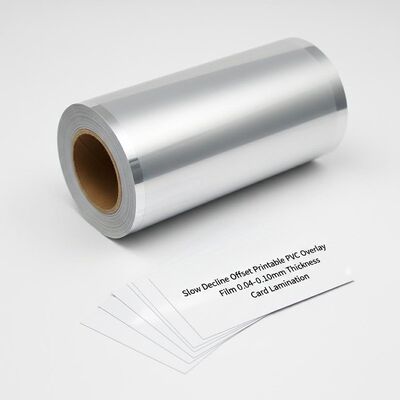 Pellicola di sovrapposizione in PVC stampabile con offset a lento declino, spessore 0,04-0,10 mm per laminazione di carte
