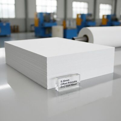 0.30mm Spessore Offset Carta di base in PVC stampabile per la produzione di carte bancarie