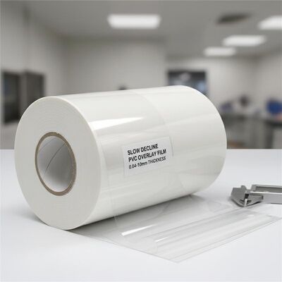Pellicola di sovrapposizione in PVC stampabile con offset a lento declino, spessore 0,04-0,10 mm per laminazione di carte