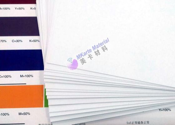 Digital su due lati che stampa il PVC riveste il materiale bianco comune di cena/bianco colore di Smart Card