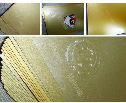 Colore Digital dell'oro che stampa gli strati del PVC per la laminazione di plastica della carta