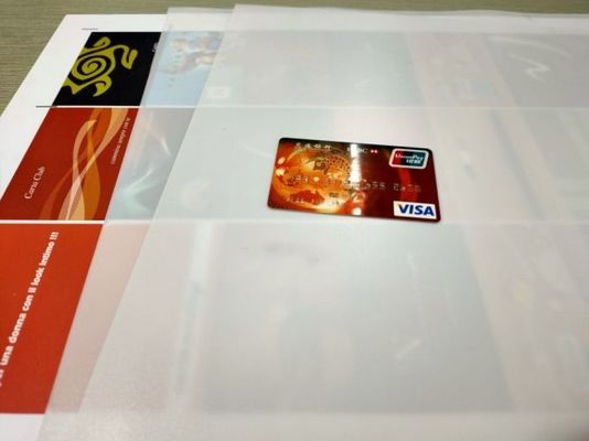 Strato interno di plastica materiale laminato della carta di Smart Card PETG della pressa a caldo