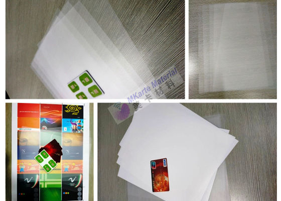 PETG ha ricoperto il chiaro strato della plastica PET/PETG della sovrapposizione per la carta di credito