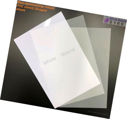 Strato non di laminazione del PVC del getto di inchiostro di 0.58mm con 2 strati della stampa più 1 strato interno medio