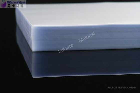la carta assegni rivestita materiale del film della sovrapposizione della carta del PVC di 0.10mm usa Digital/getto di inchiostro/stampa di derivazione