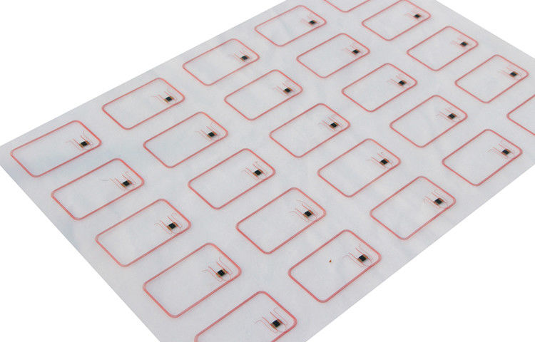 5x5 Pvc Rfid Inlay / Prelam Sheets per la produzione di schede Rfid F1108 TK4168 Chip