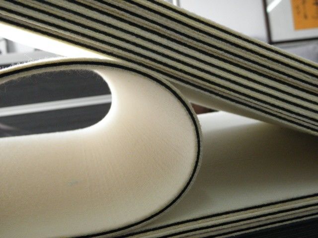 3 mm di spessore Pad per cuscino di laminazione in feltro di lana nera MRP-2 per laminatore di stampa di schede in PVC