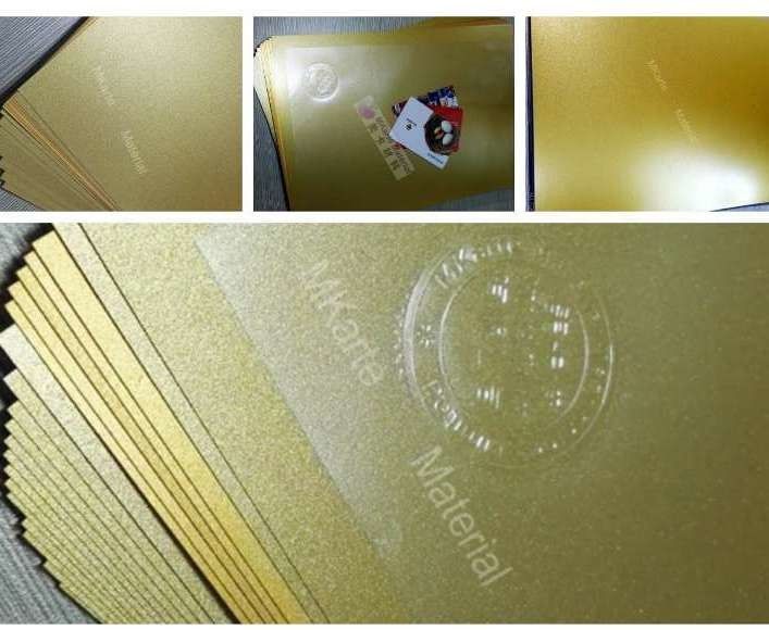 Colore Digital dell'oro che stampa gli strati del PVC per la laminazione di plastica della carta